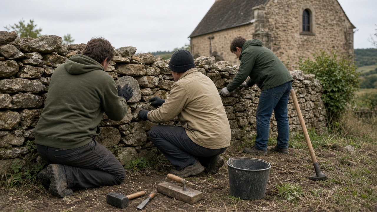 Patrimoine en péril : les chantiers de bénévoles qui relèvent les murs